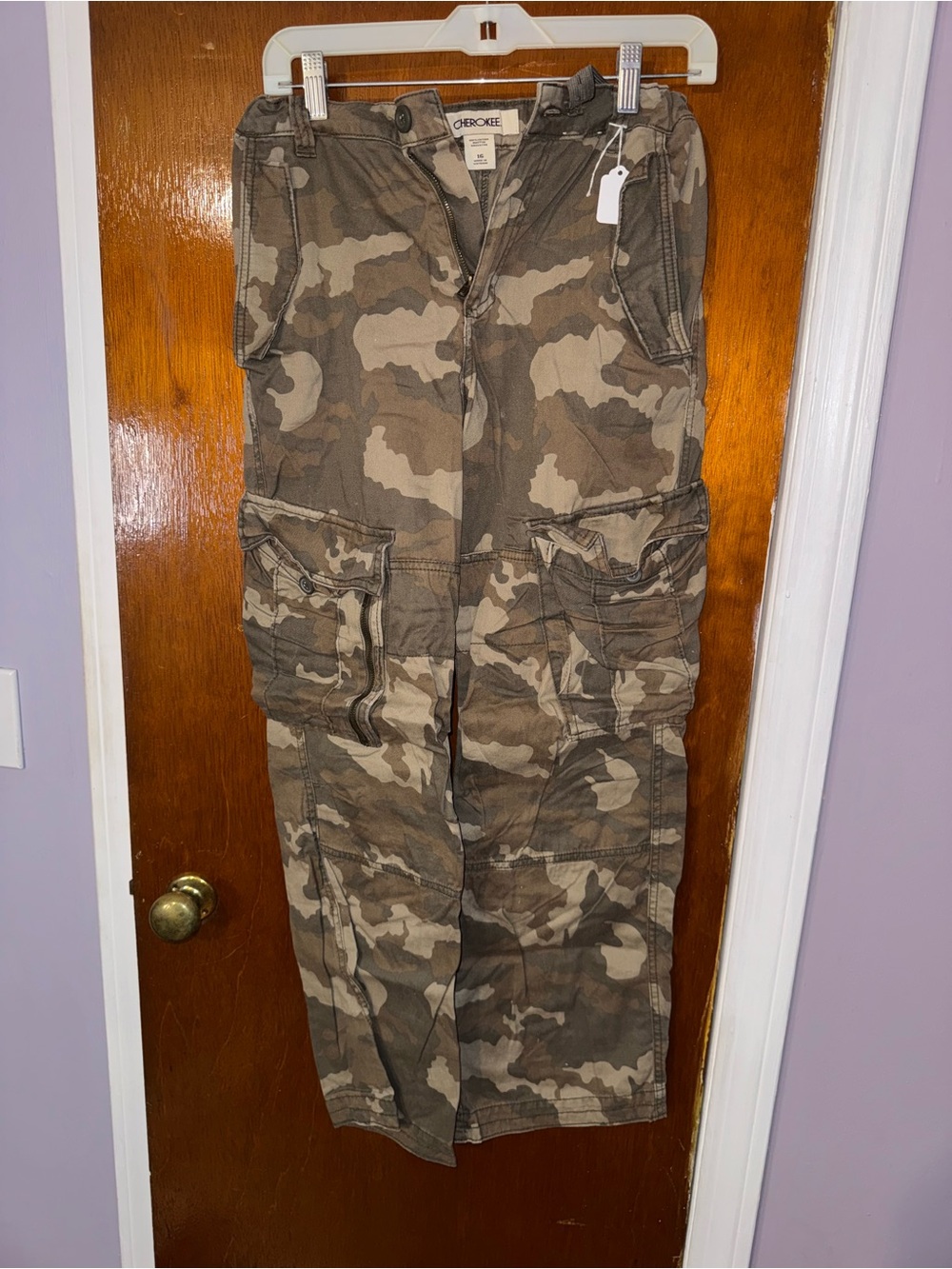 Cherokee Camouflage Cargo Pants - Brown & Tan
